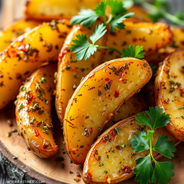 Herb-Crusted Potato Wedges