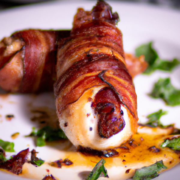 Crispy Bacon Wrapped Chicken Breast