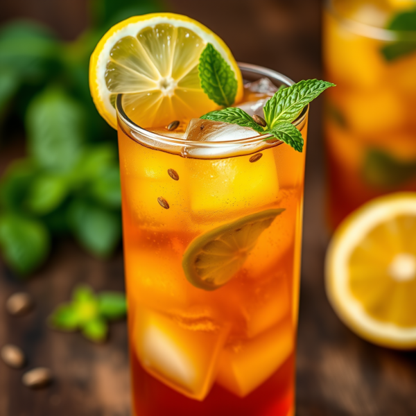 Spicy Mango Pickle Iced Tea