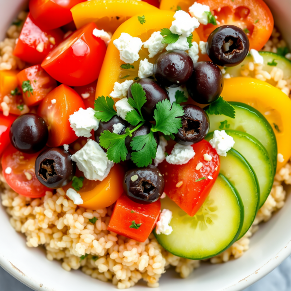 Zesty Mediterranean Quinoa Bowl