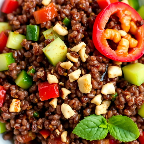 Chocolate Quinoa Salad with Garam Masala