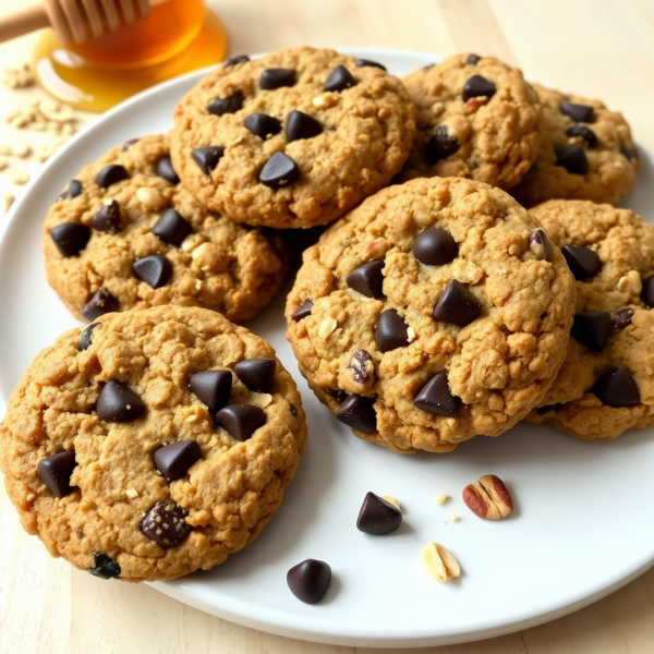 Nutty Oatmeal Chocolate Chip Cookies