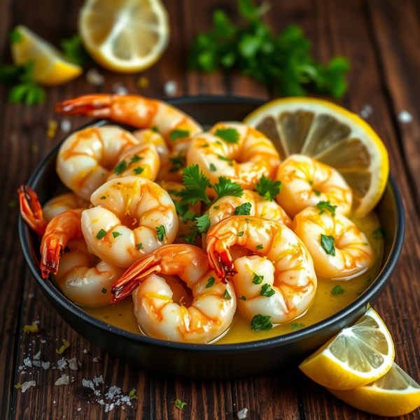 Garlic Butter Shrimp with Lemon Zest