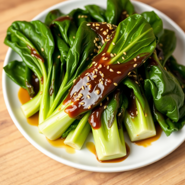 Garlic Soy Glazed Bok Choy