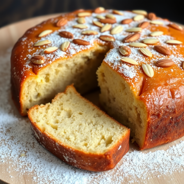 Medieval Honey Almond Cake