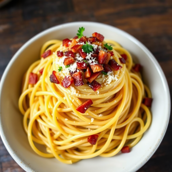 Concrete Carbonara Pasta