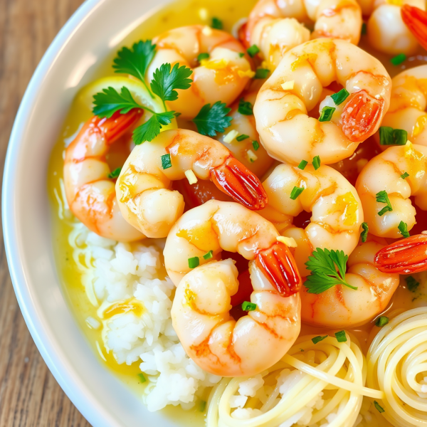 Garlic Butter Shrimp with Lemon Zest