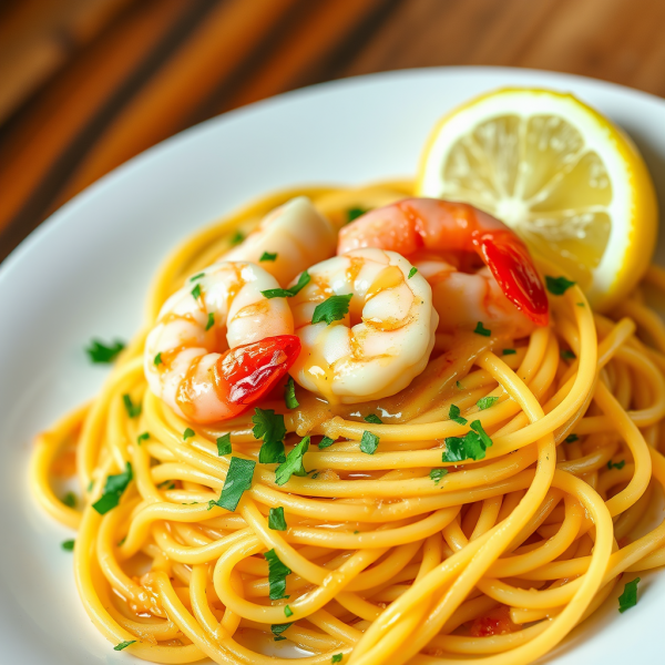 Garlic Butter Shrimp Pasta