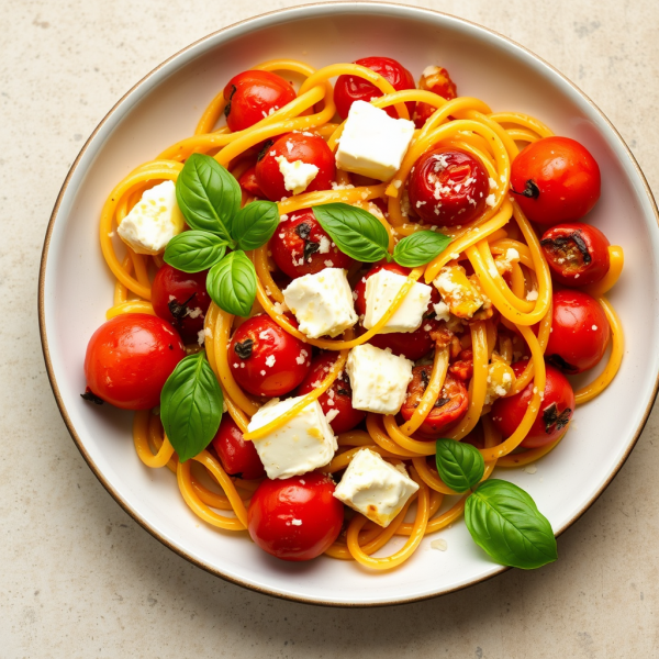 Baked Feta Pasta with Tomatoes