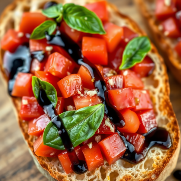 Bruschetta with Tomato and Basil