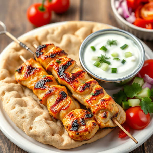 Single Serving Greek Chicken Souvlaki