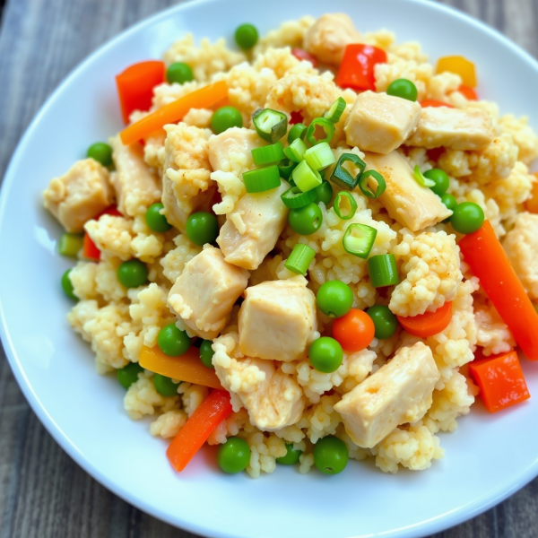 Cauliflower Fried Rice with Chicken