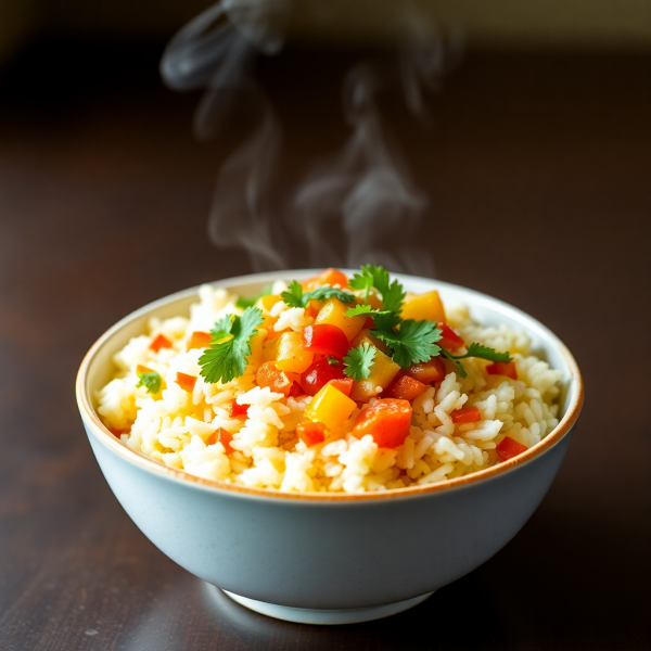 Spiced Coconut Rice Bowl