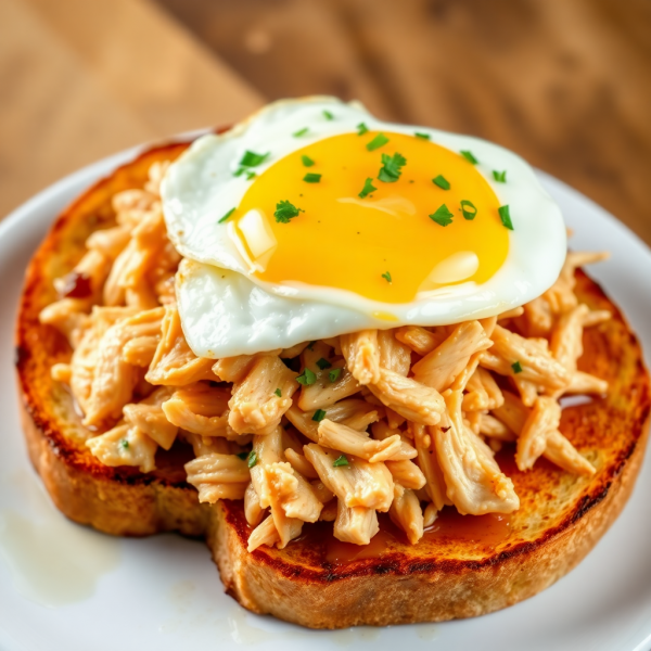 Savory Chicken and Egg Toast