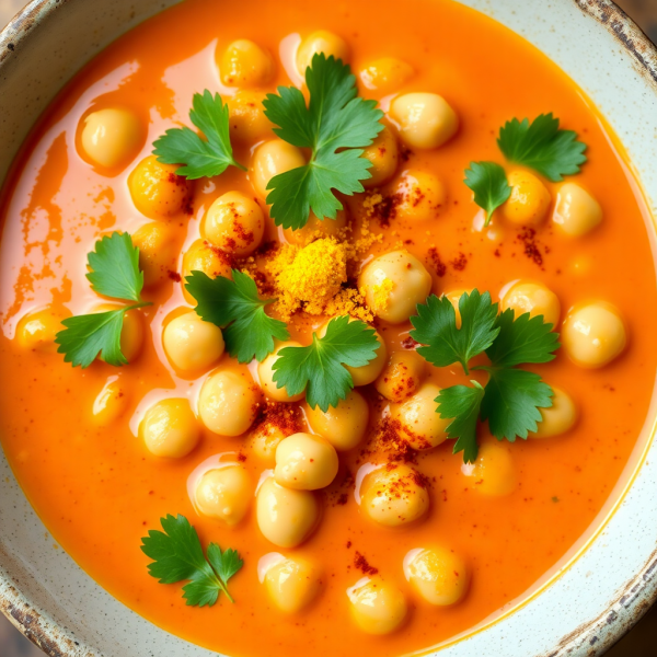 Spiced White Chickpea Curry