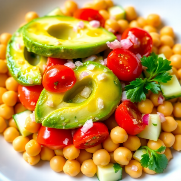 Avocado Chickpea Salad