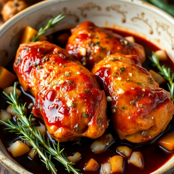 Wine-Braised Chicken Thighs