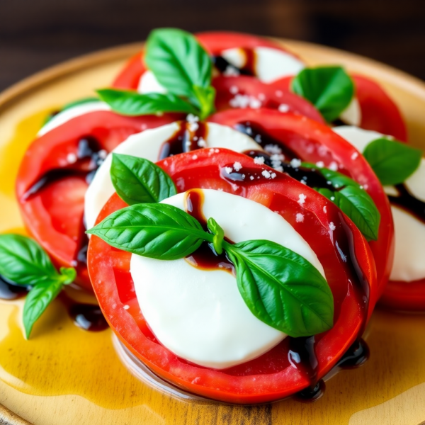 Classic Caprese Salad with Balsamic Glaze