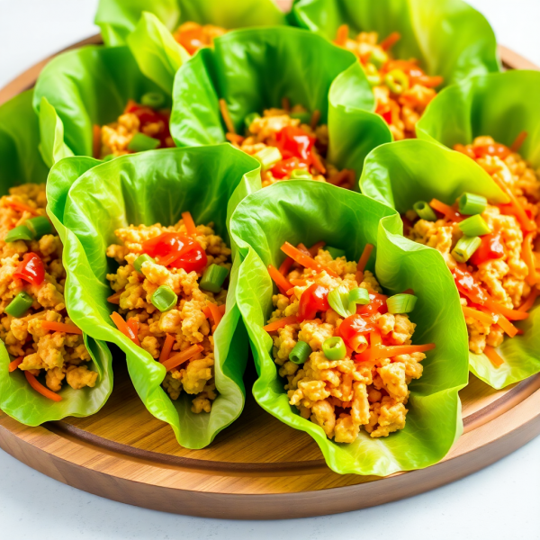 Spicy Chicken Lettuce Wraps