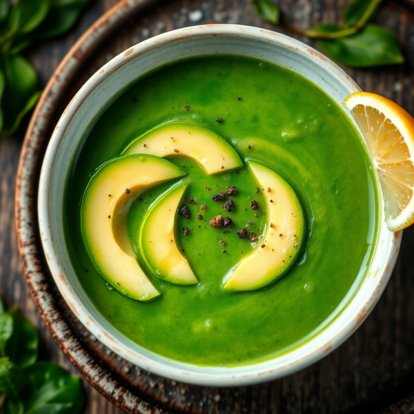 Creamy Spinach and Avocado Soup