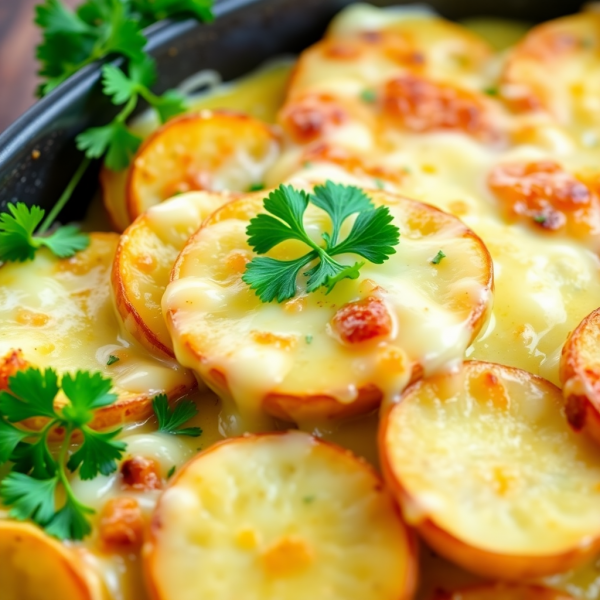 Cheesy Garlic Potato Bake