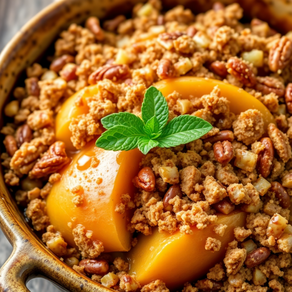 Apple Nut Crisp with Beef Crumble