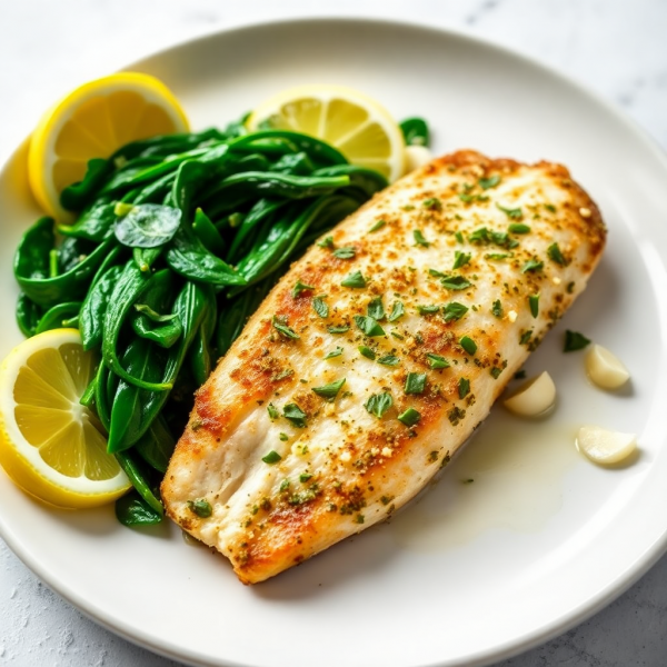 Herb-Crusted Mackerel with Lemon and Garlic