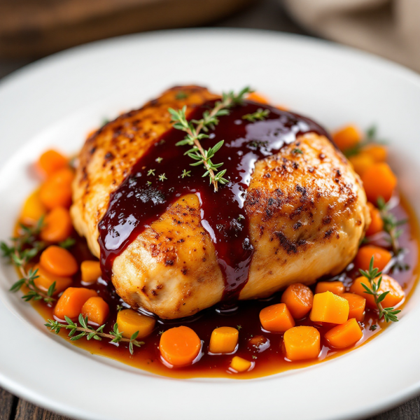 Red Wine Braised Chicken with Herbs