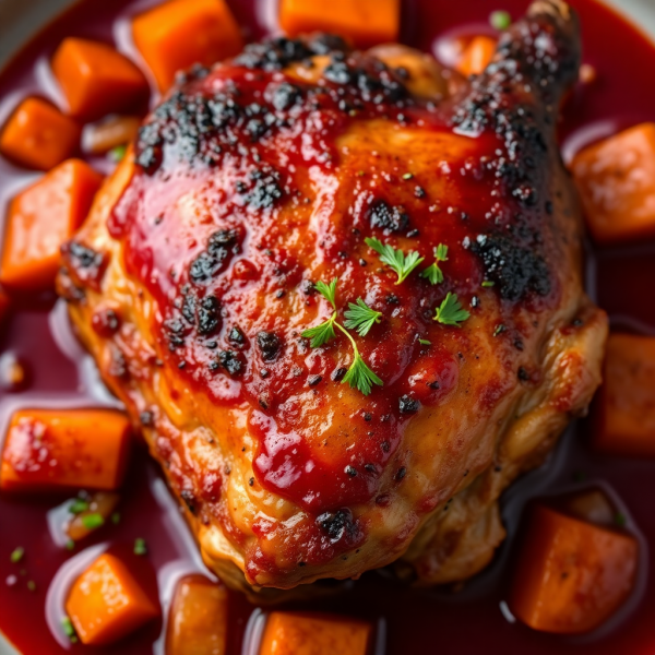 Wine-Braised Chicken Thighs