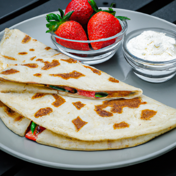 Strawberry & Cheese Quesadilla