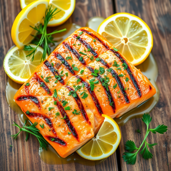 Lemon Herb Grilled Salmon