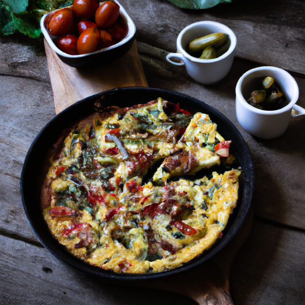 Cheesy Bacon and Veggie Frittata