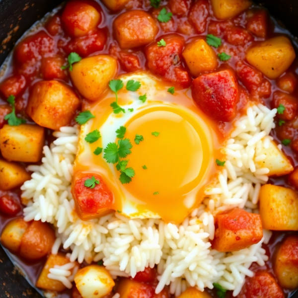 Spanish Egg & Rice Skillet