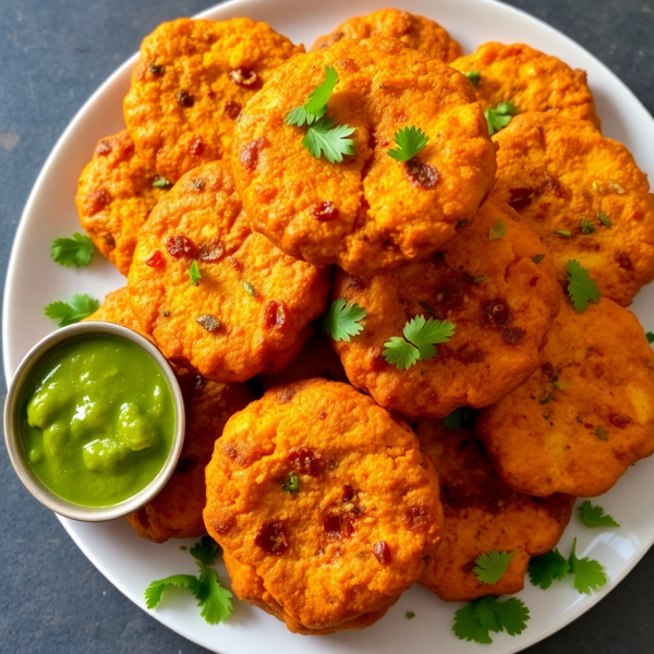 Crispy Pyaaz and Aloo Pakode