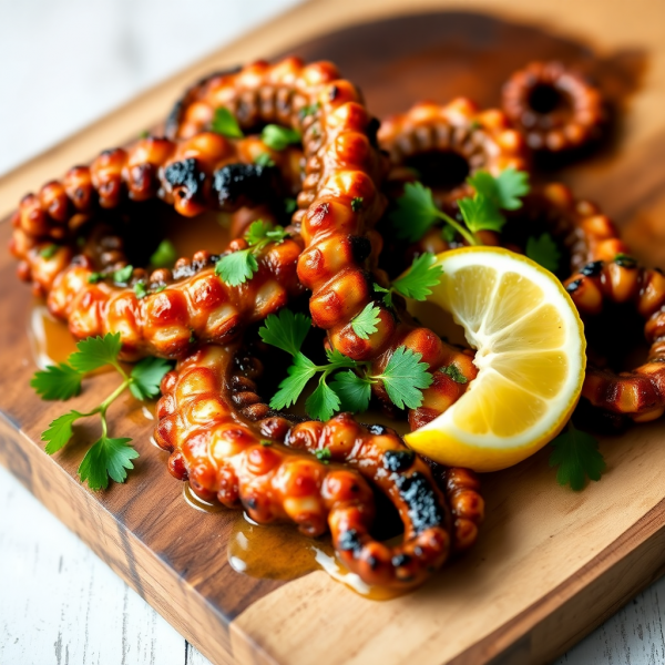 Grilled Octopus with Lemon and Herbs