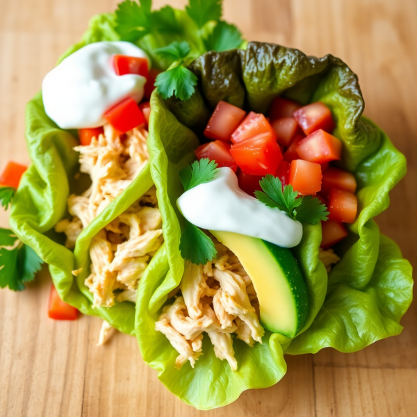 Lettuce-Wrapped Chicken Tacos