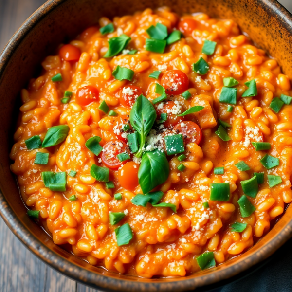 Tomato Basil Risotto