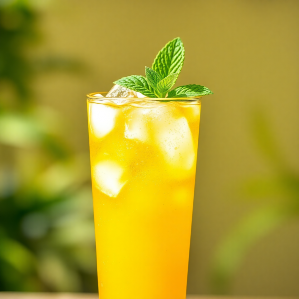 Golden Sparkling Citrus Mocktail