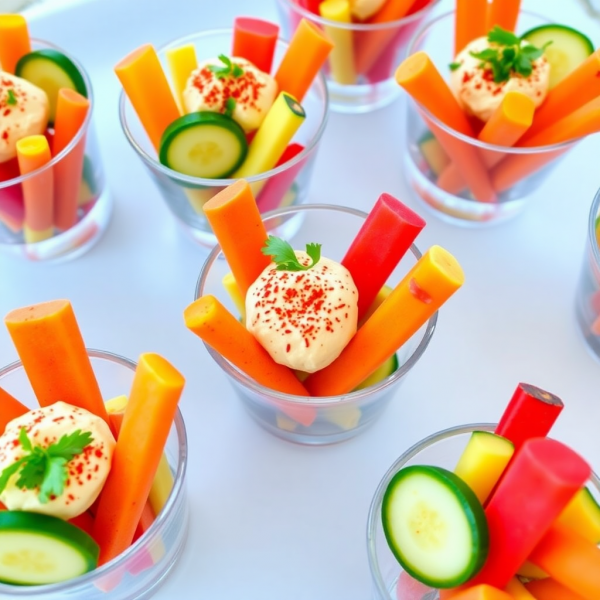 Crunchy Veggie Snack Cups