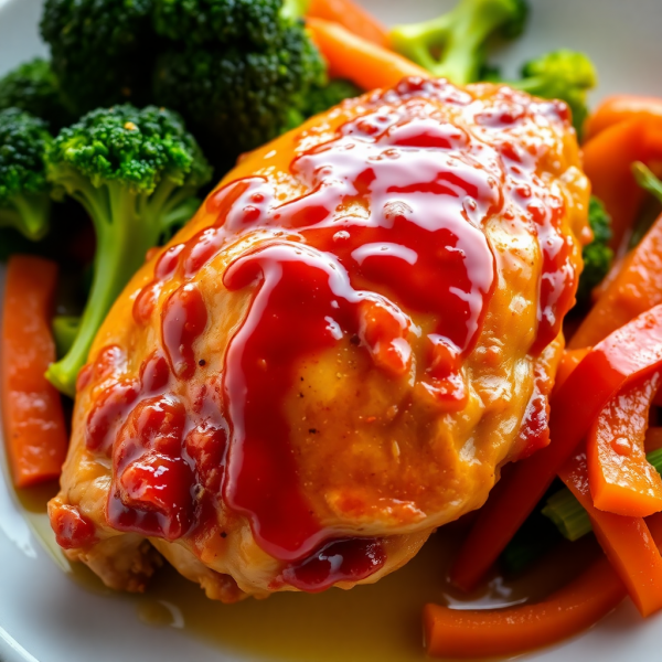 Ketchup-Glazed Chicken Thighs