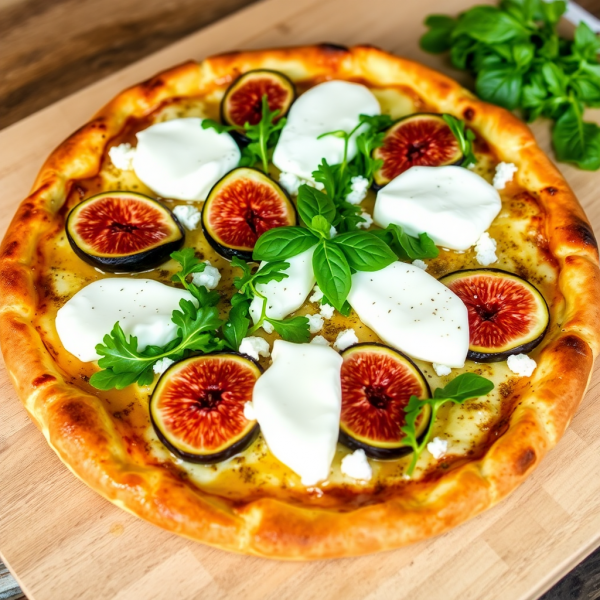 Truffle and Fig Gourmet Pizza