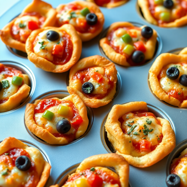 Chickpea Flour Pizza Puffs