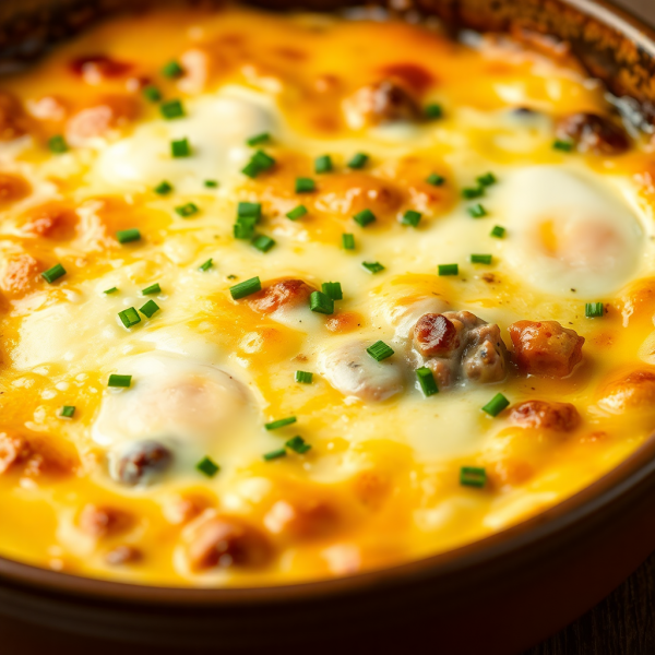 Savory Meat and Egg Casserole