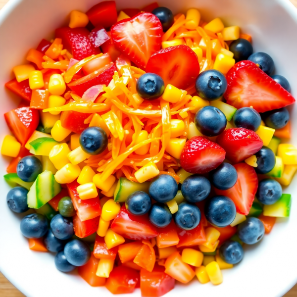 Rainbow Birthday Salad