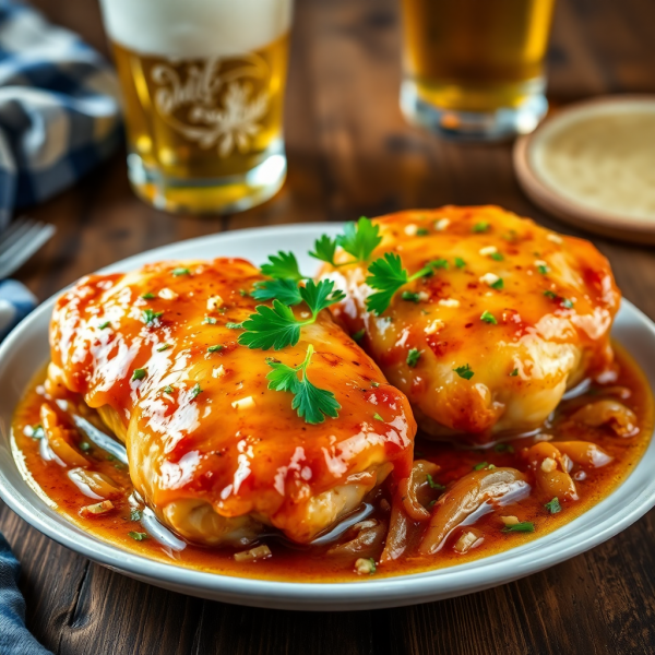 Beer-Braised Chicken Thighs