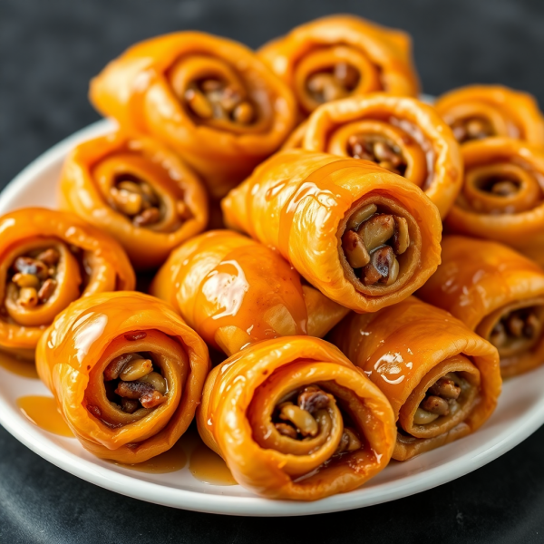 Algerian Baklava Rolls