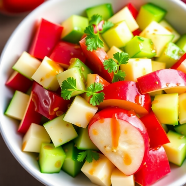 Sweet and Crunchy Apple-Cucumber Salad