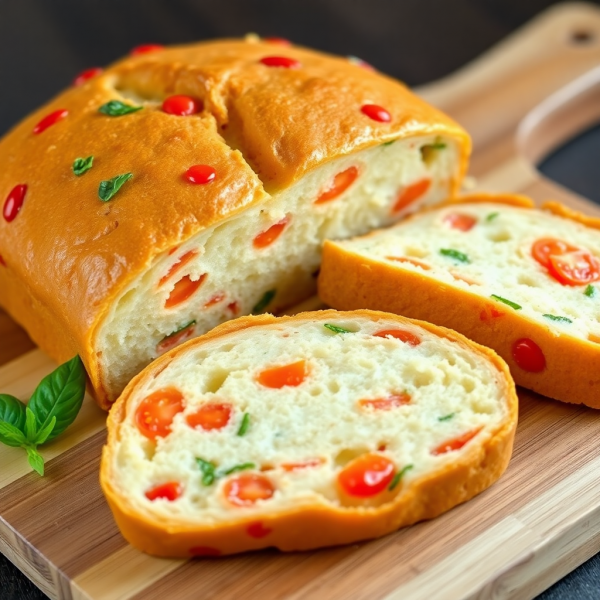 Tomato Basil Bread Loaf