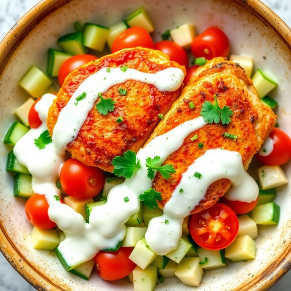 Creamy Yogurt Chicken Bowl