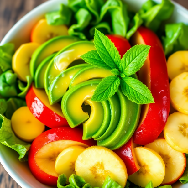 Tropical Avocado and Apple Salad